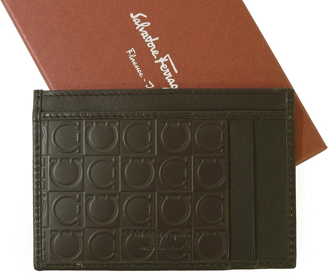 Amazon | [フェラガモ] 名刺入れ カードケース PVC×ガンチーニ