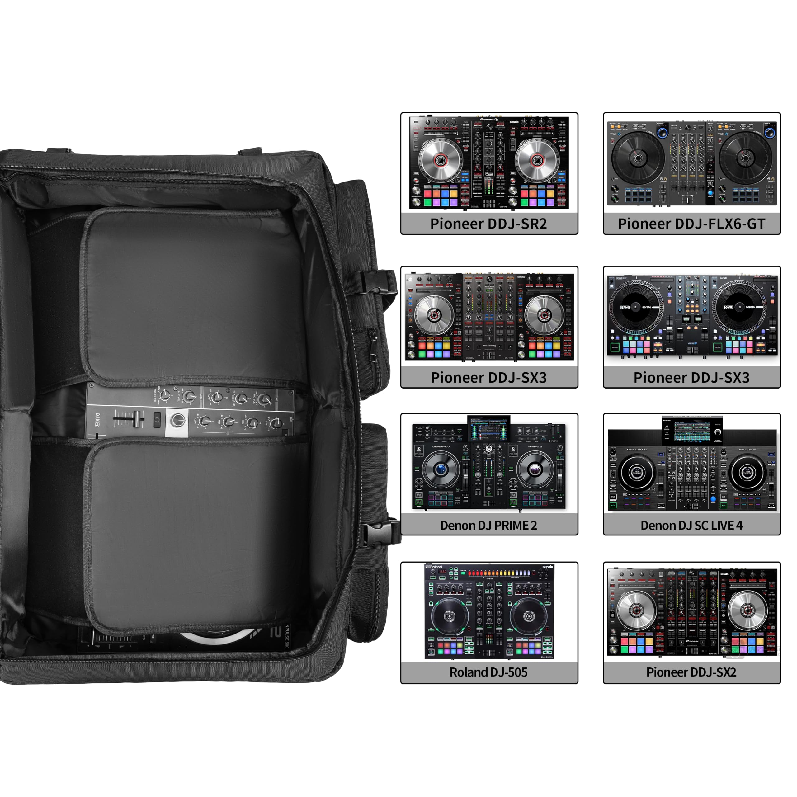 Amazon.com: Rabjen DJ Backpack for Club Gigs, DJ Mixer Case