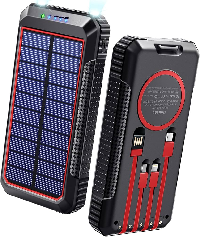 Amazon | 【22.5W/PD18W 急速充電】 ソーラーモバイルバッテリー