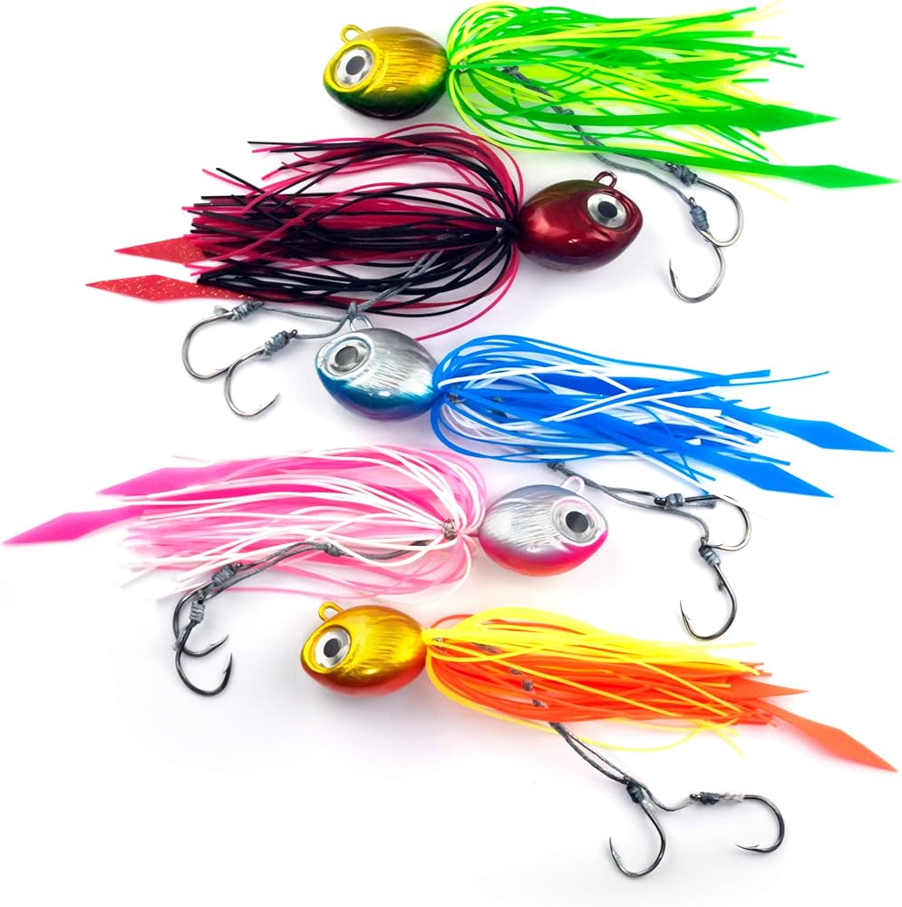 Amazon.co.jp: オルルド釣具 鯛ラバ 固定式 5色セット（40g）ショア