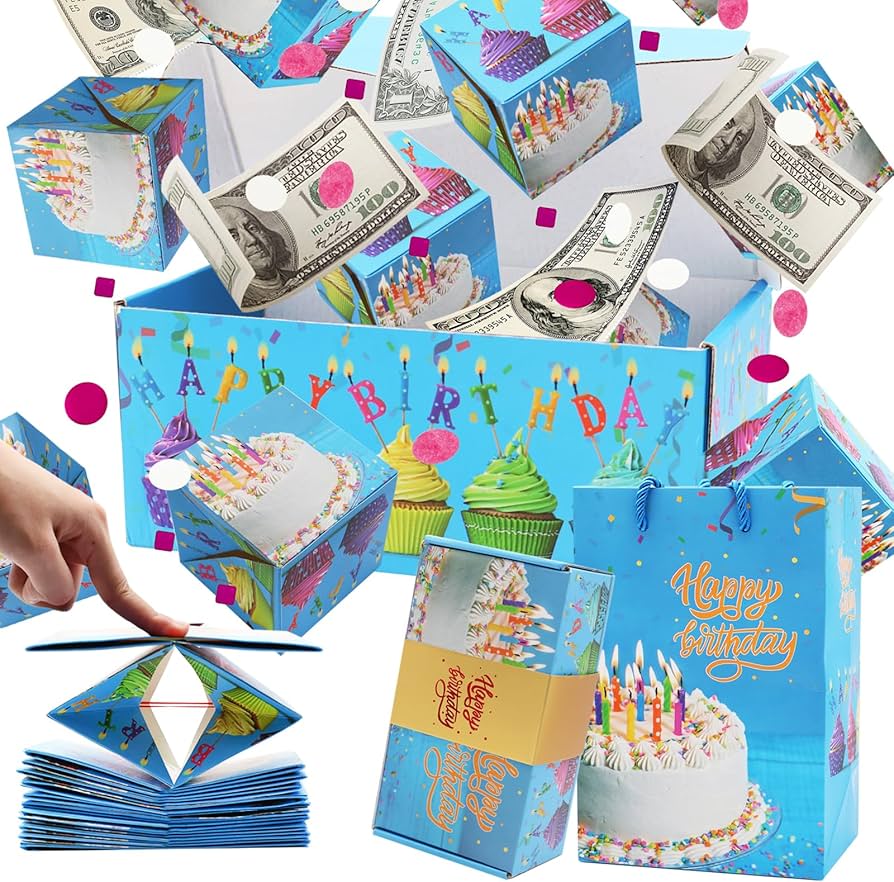 Amazon.com: Surprise Gift Box Explosion for Money, Unique Folding
