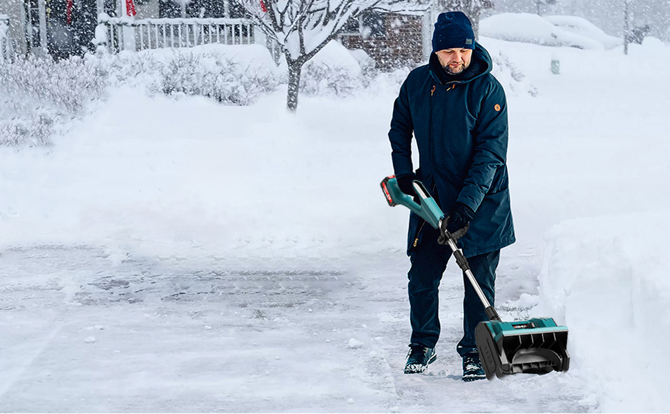 Amazon.co.jp: 電動除雪機 雪かき 除雪スコップ 6000mAh 大容量