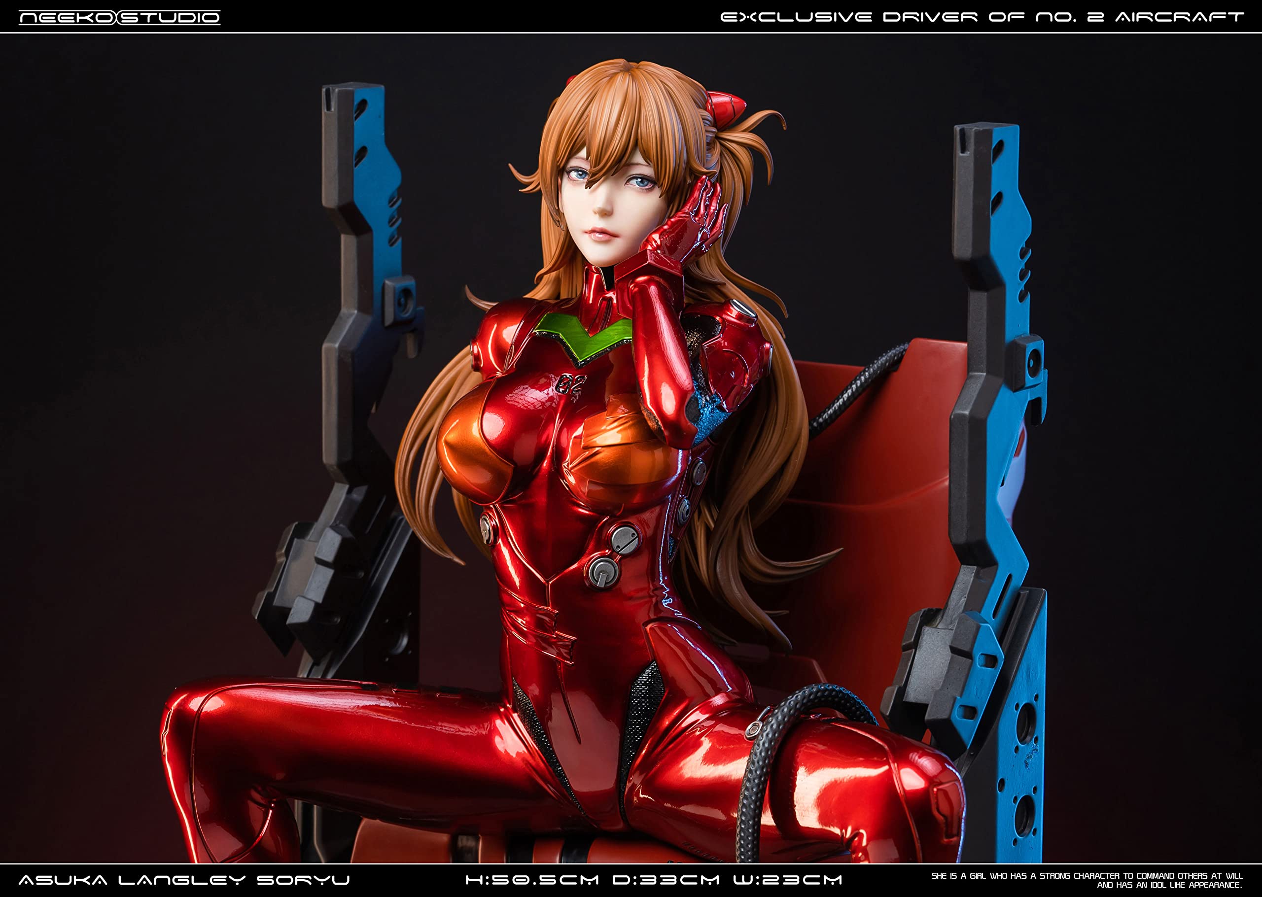 Amazon.co.jp: 惣流・アスカ・ラングレー フィギュア 1/4スケール 塗装