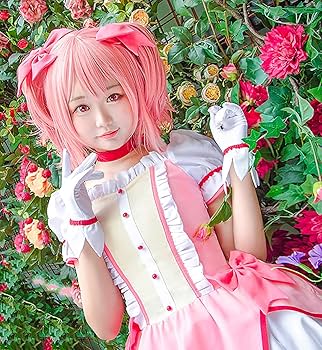 Amazon.co.jp: 衣舞cosウィッグ付き 魔法少女まどか☆マギカ 鹿目