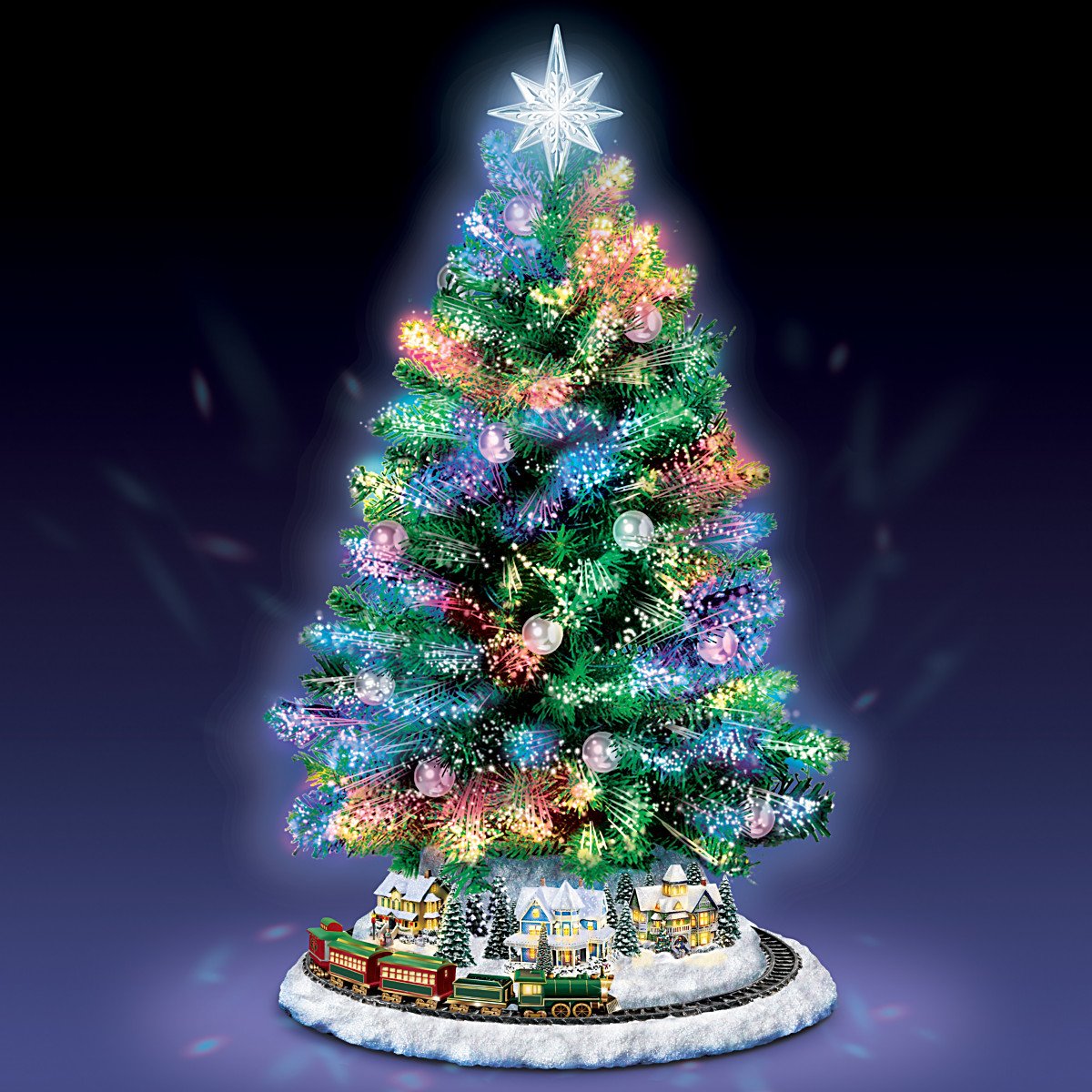 Amazon.com: The Bradford Exchange Thomas Kinkade Holiday Sparkle