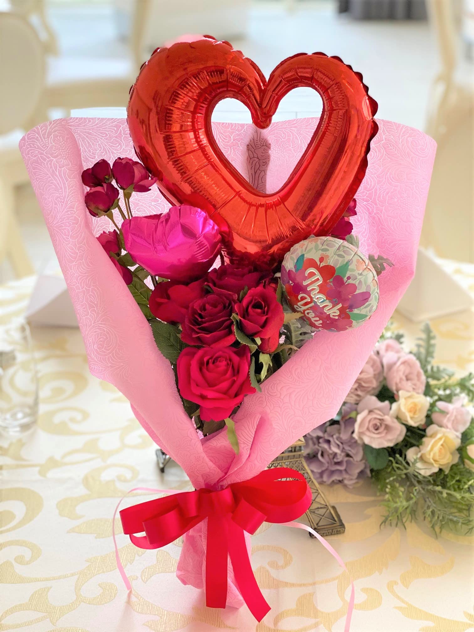 Amazon｜バルーン 誕生日 アート ブーケ フラワー 花束 バルーンブーケ