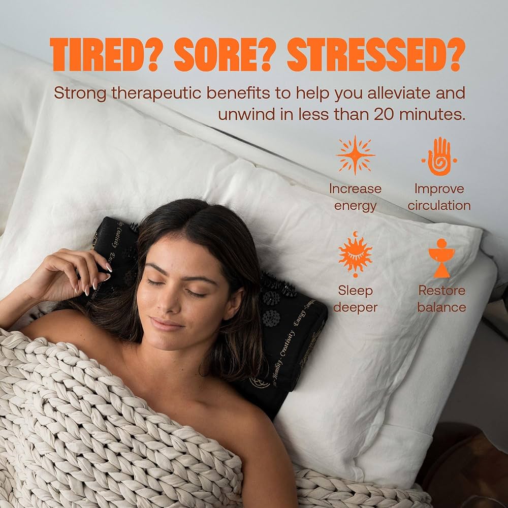 Amazon | 【正規品】シャクティ 指圧枕 （レバル③ インジゴ）、長めの