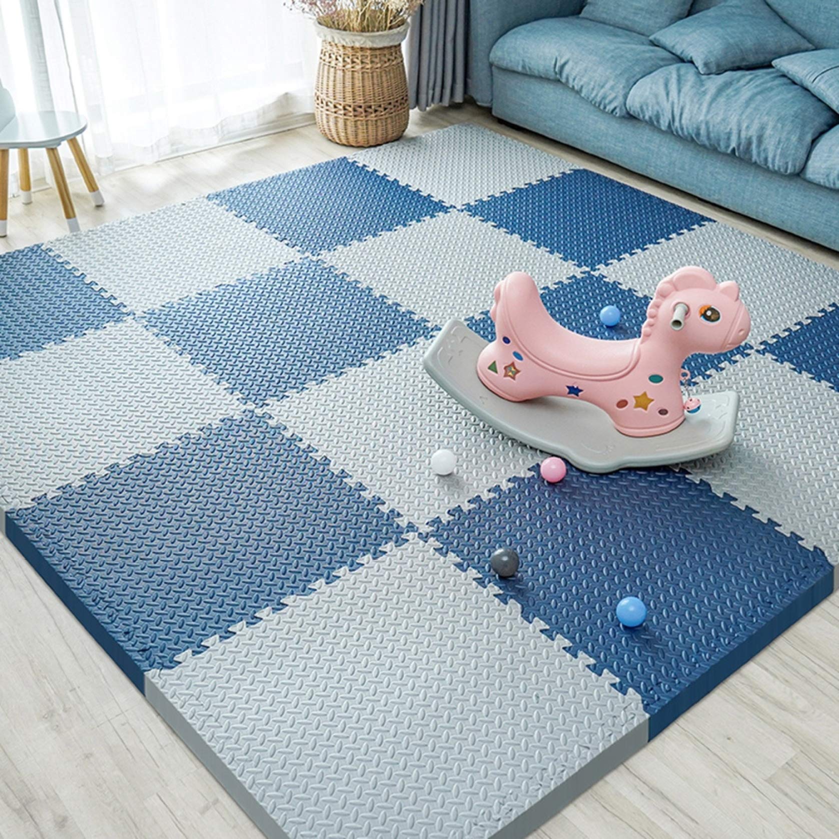 Amazon.co.jp: 大判 ジョイントマット タイルカーペット 床保護マット