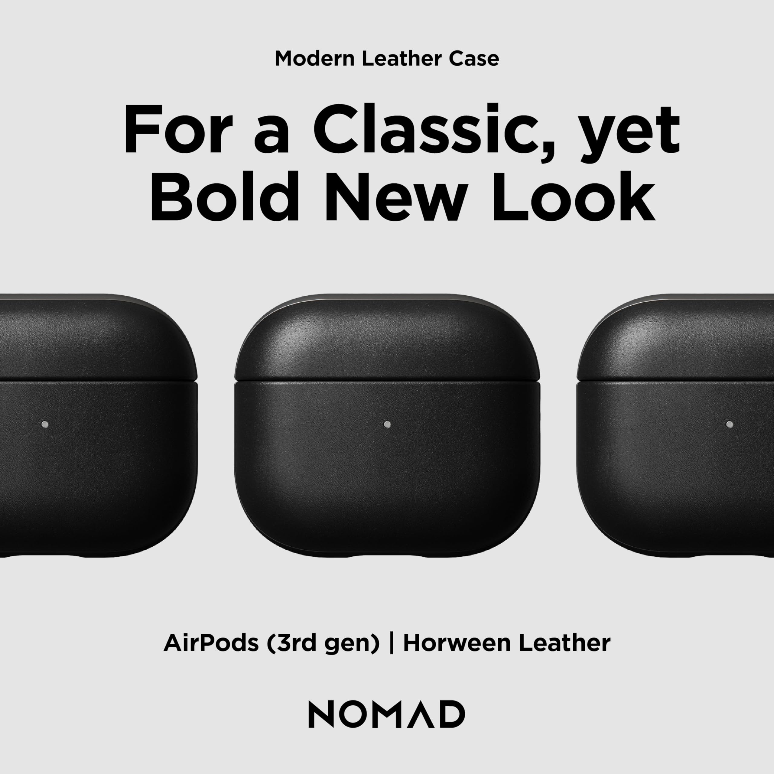 Amazon.com: Nomad Airpods 3rd Gen Case in Modern Leather Black