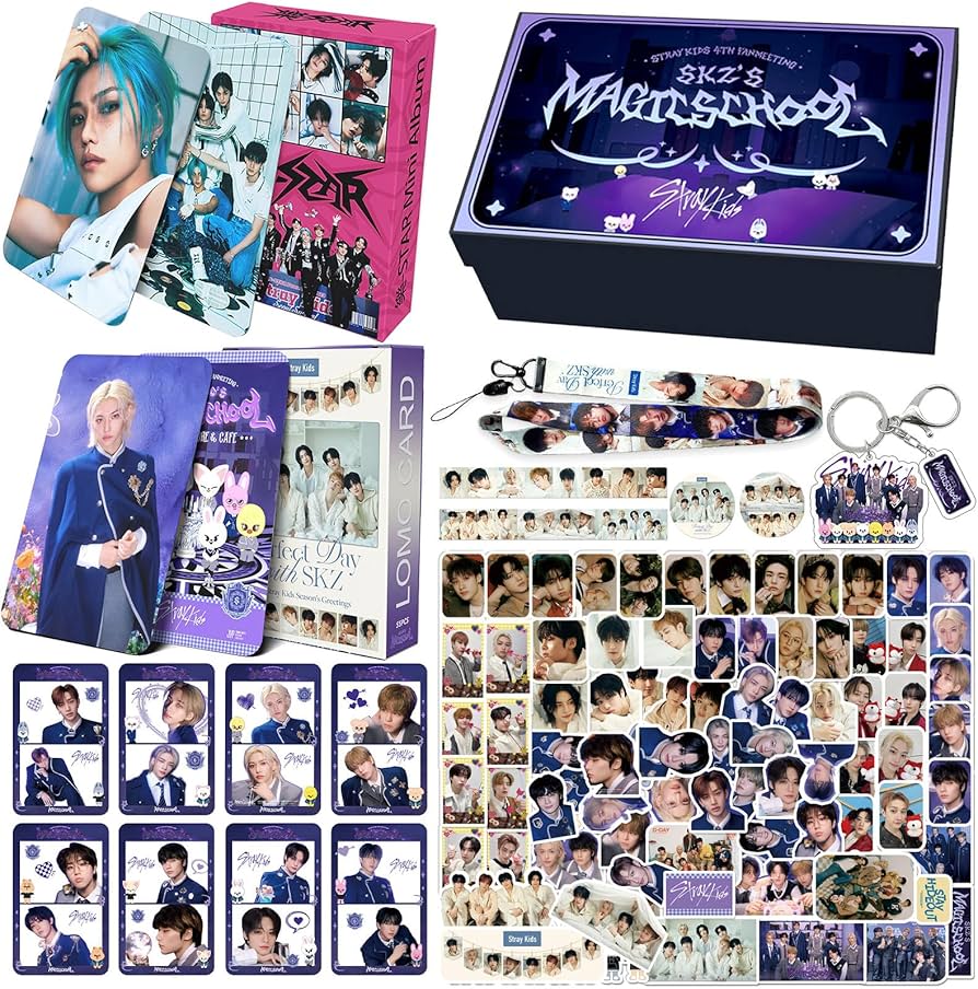 Amazon.com: KPOPBP SKZ Magic School Album Merch Gift Box Set 4TH