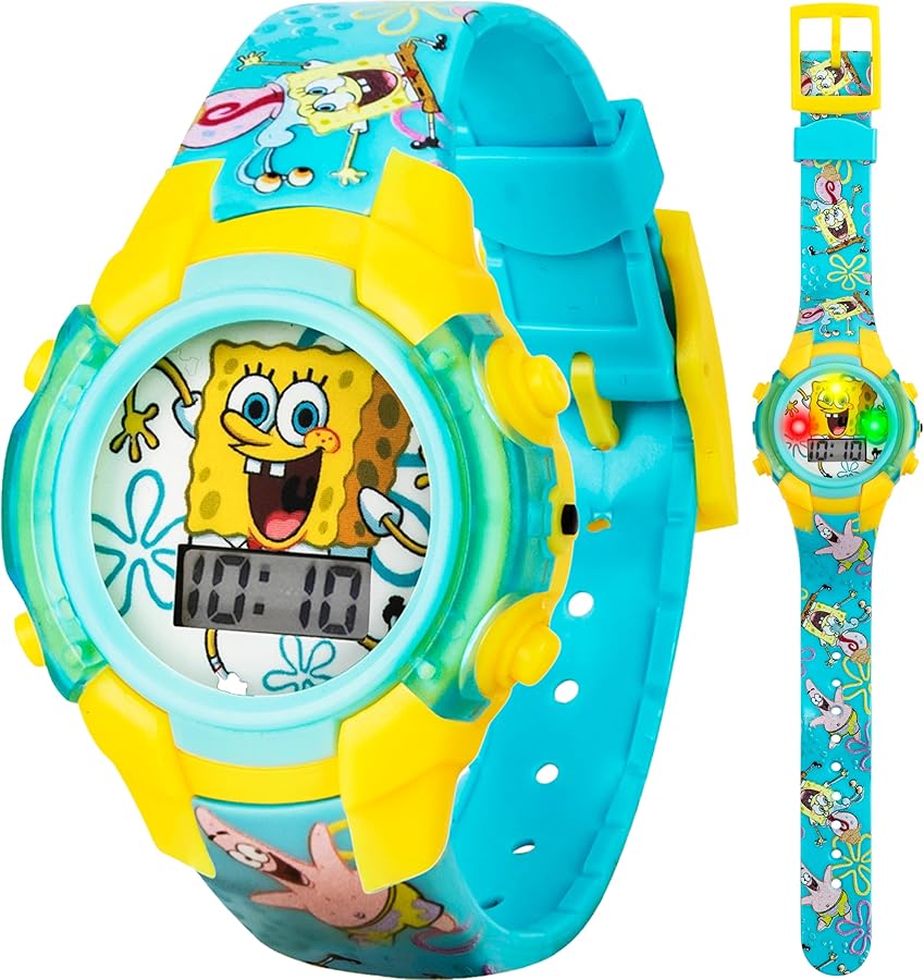 Amazon.co.jp: [Accutime Corp] 腕時計 ACCUTIME Spongebob LCD Watch