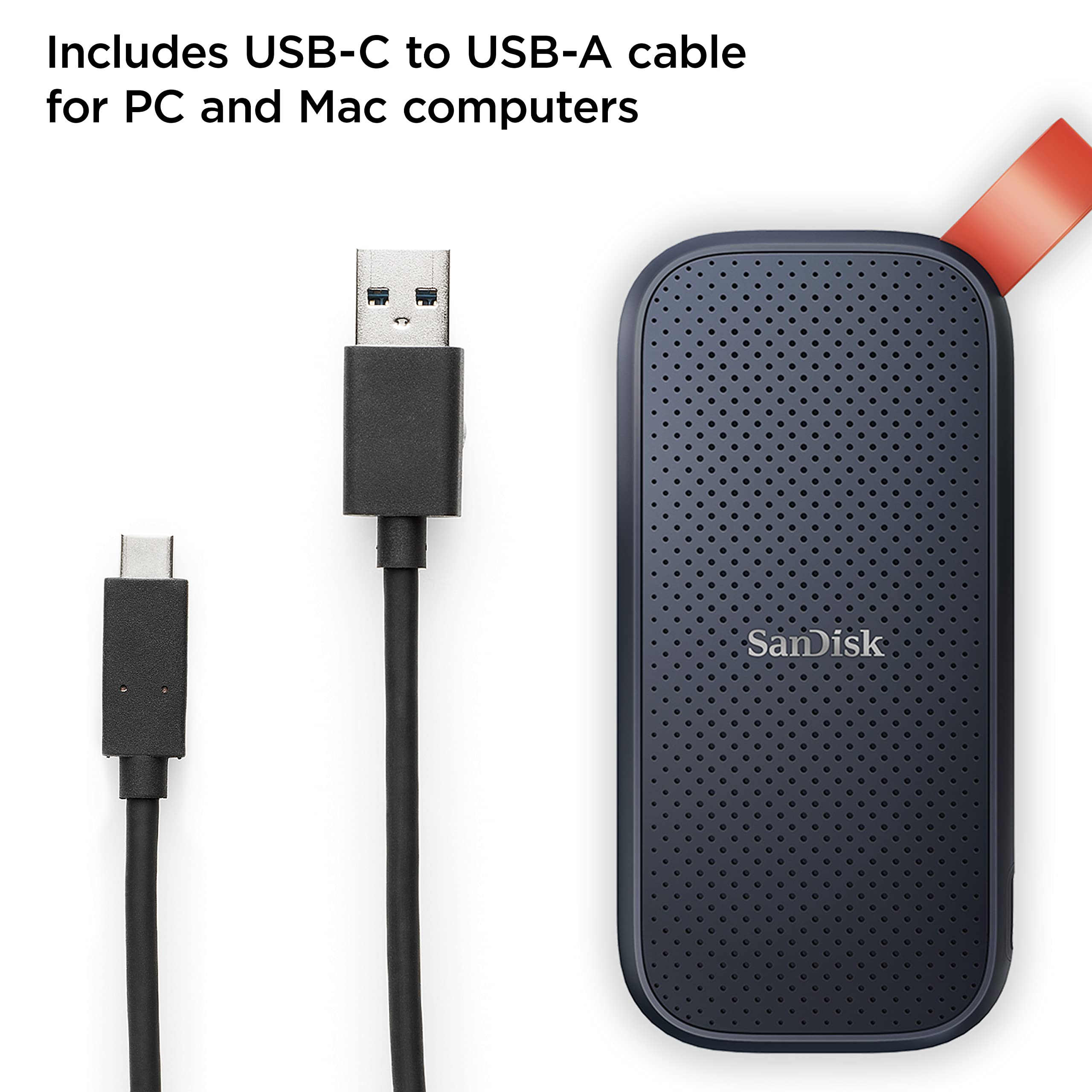 Amazon.com: SanDisk 2TB Portable SSD - Up to 800MB/s, USB-C, USB