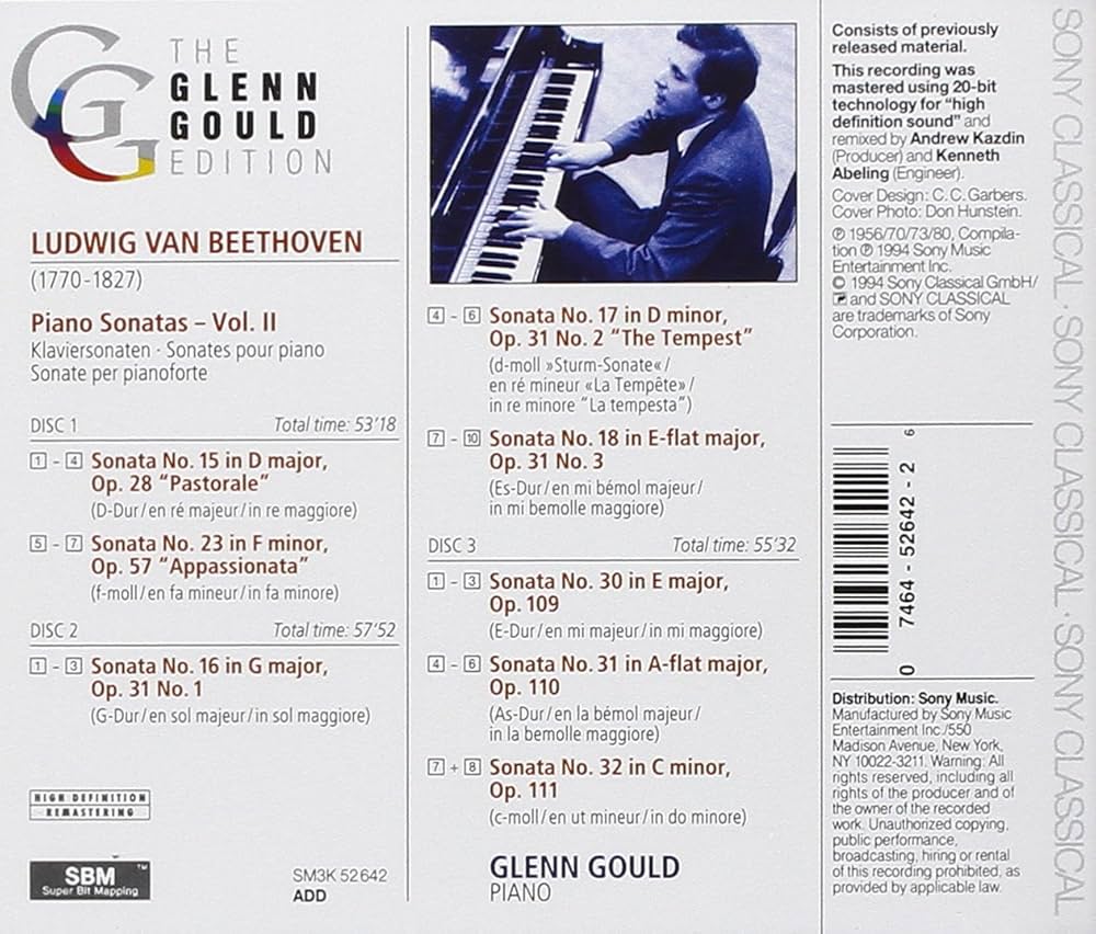 Glenn Gould - The Glenn Gould Edition: Ludwig Van Beethoven Piano