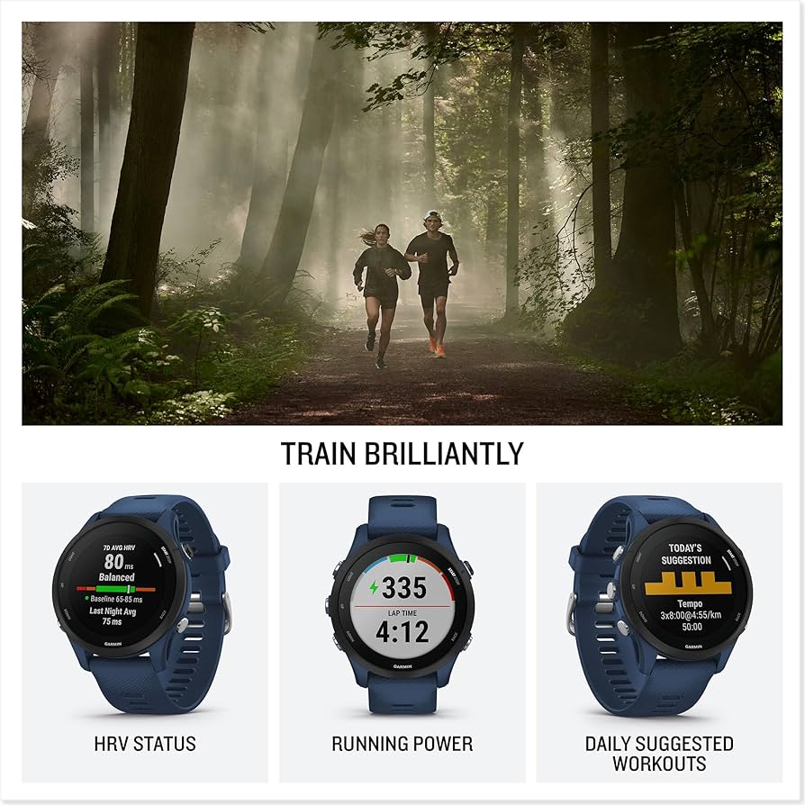 Garmin Forerunner 255, Smartwatch per la corsa, 46mm, GPS multi