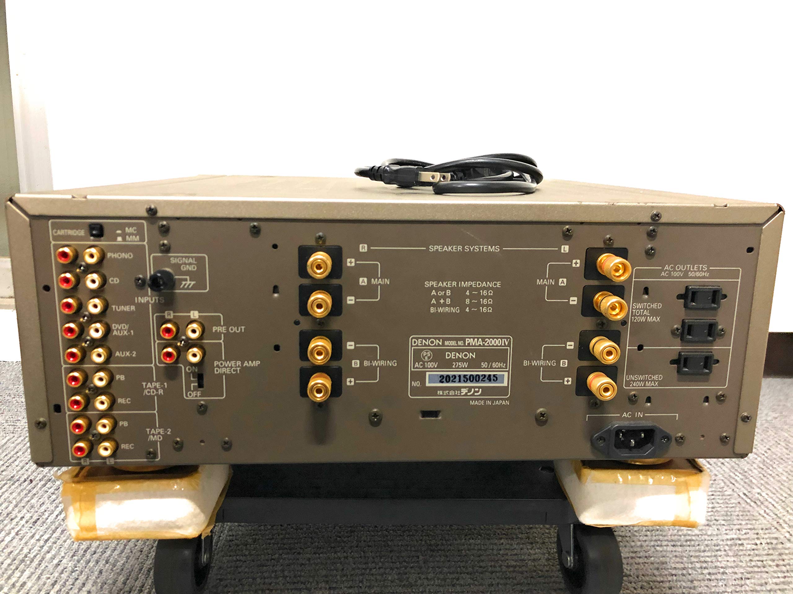 Amazon.co.jp: Denon プリメインアンプ ゴールド PMA-2000-4N : 家電