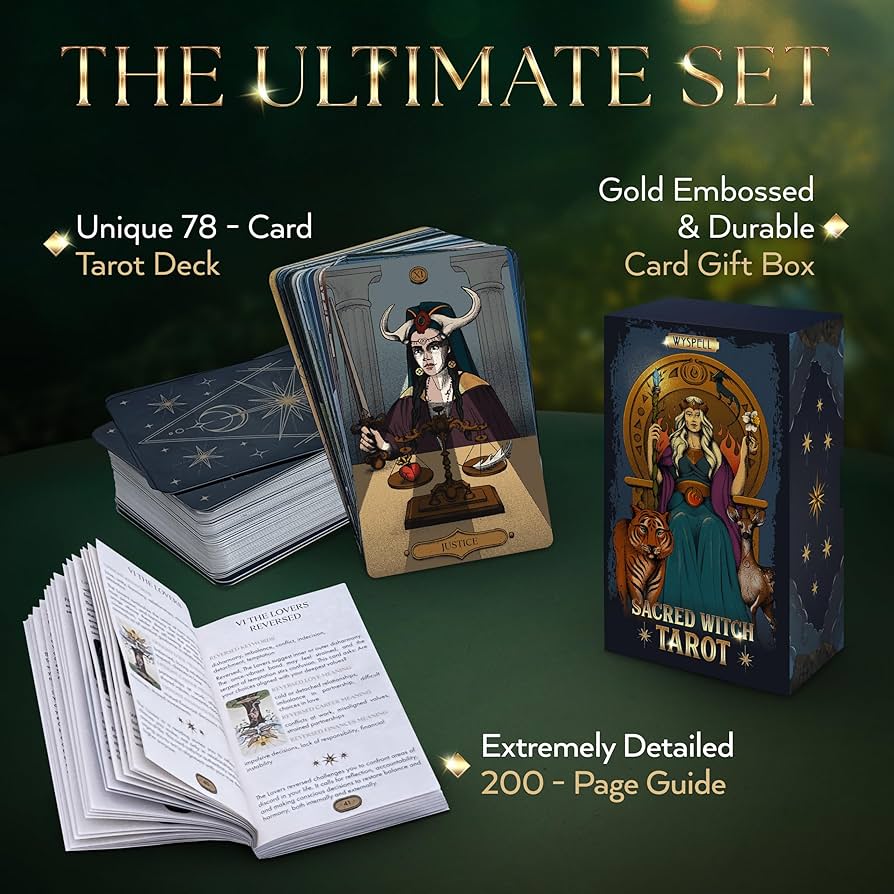 Amazon.co.jp: Wyspell タロットカード:ガイドブック付き神聖な魔女の