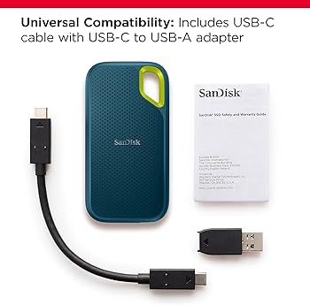 Amazon.com: SanDisk 2TB Extreme Portable SSD - Up to 1050MB/s, USB