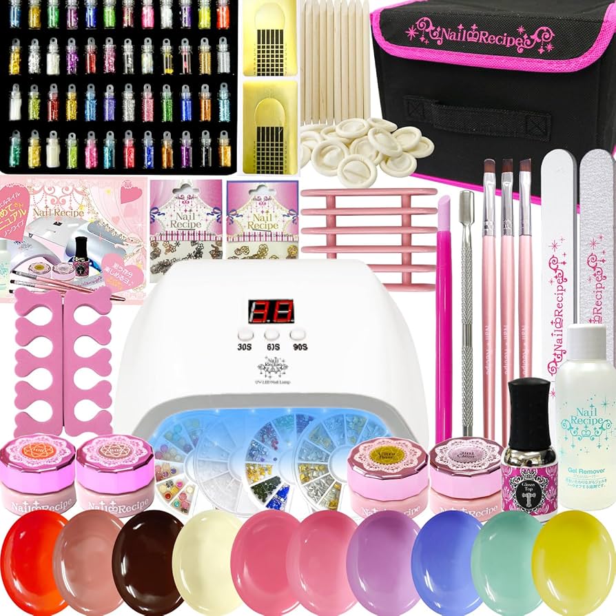 Amazon | ネイルレシピ ジェルネイル キット ネイル 初心者 LEDライト