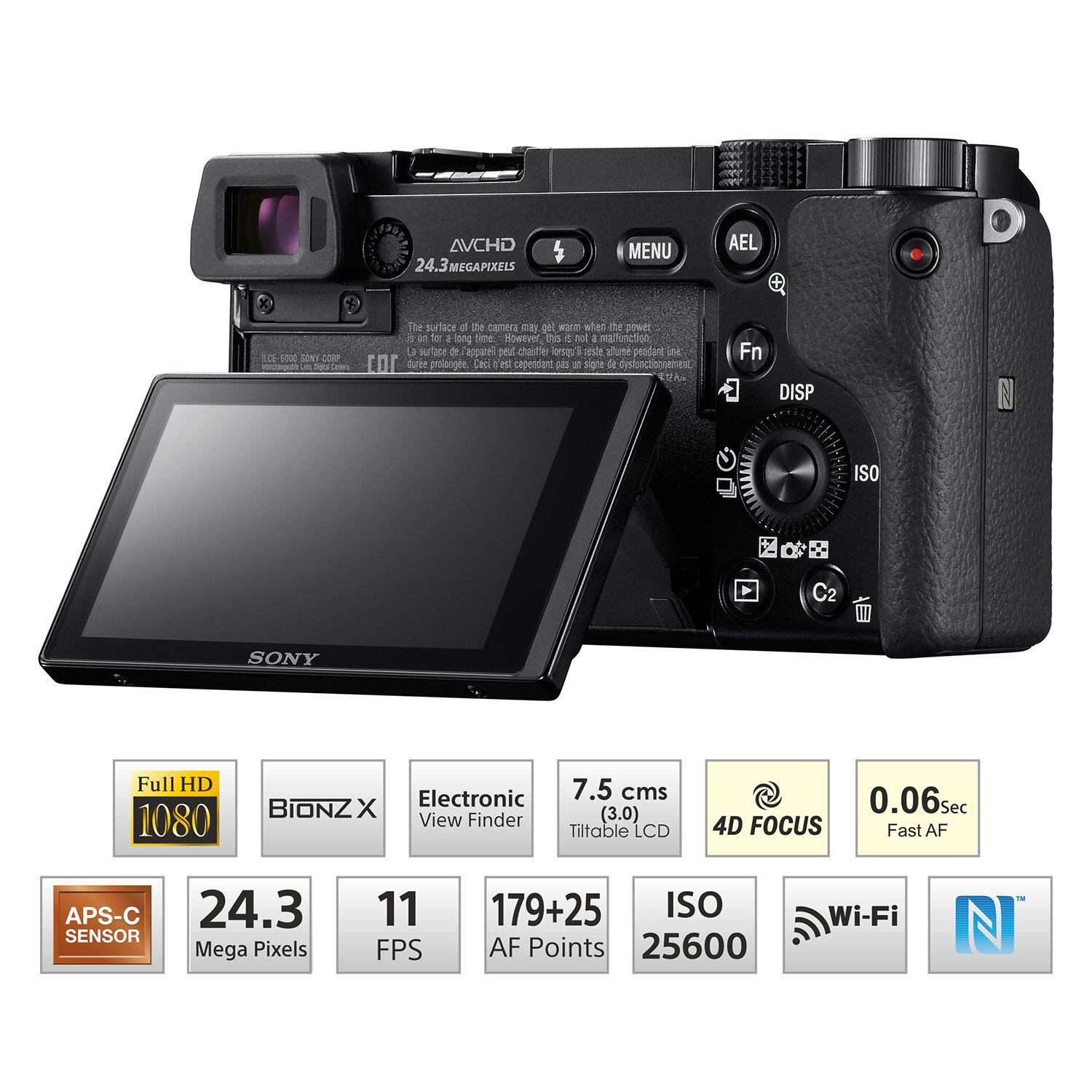 Amazon | ソニー α6000 ミラーレスデジタルカメラ 16-50mm パワー