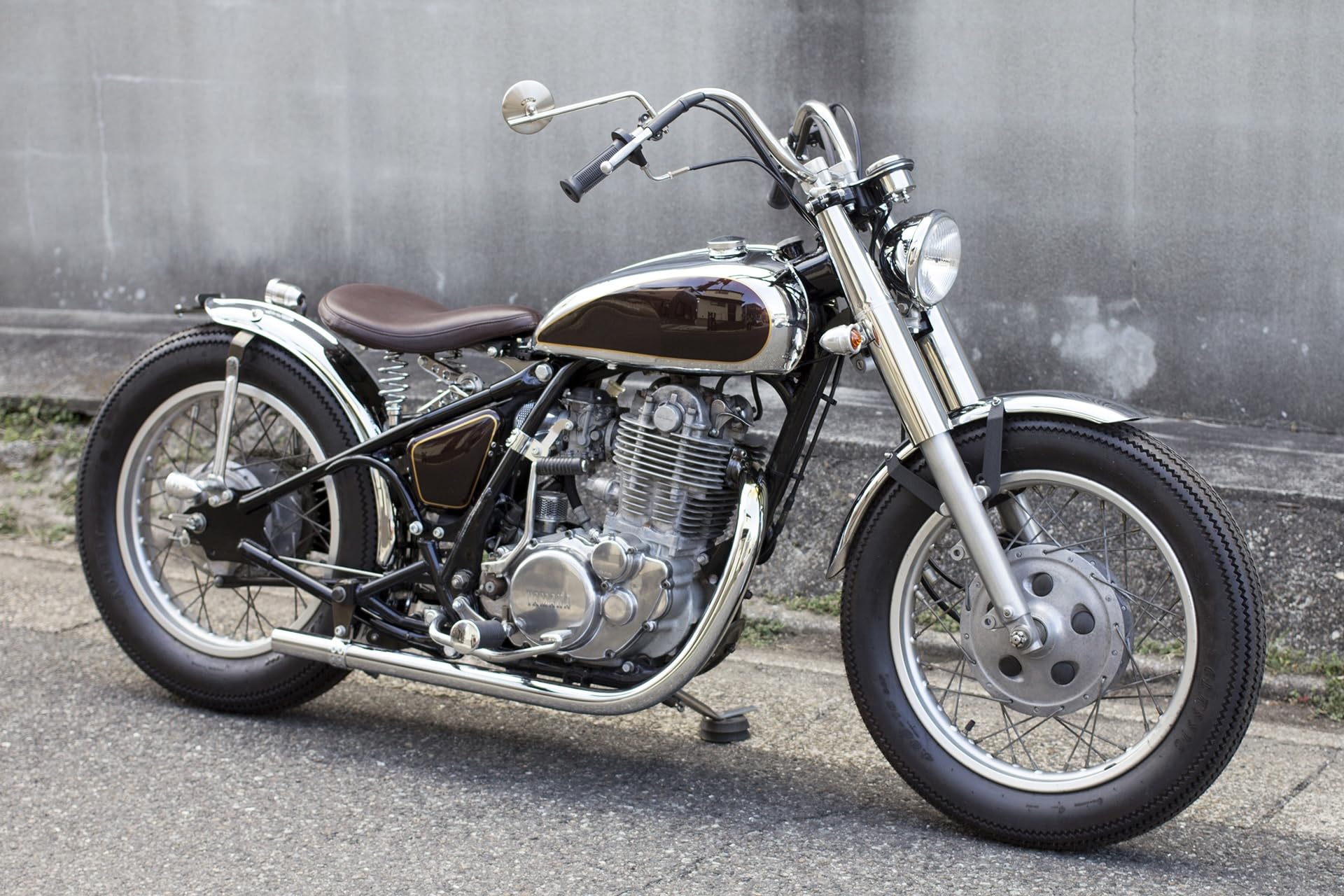 Amazon | MOTOR ROCK SR400/500用 フロントフォークカバー ヘアライン