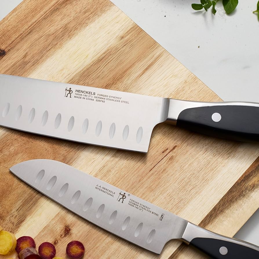Amazon.com: HENCKELS Forged Synergy 2-pc Asian Knife Set, Black