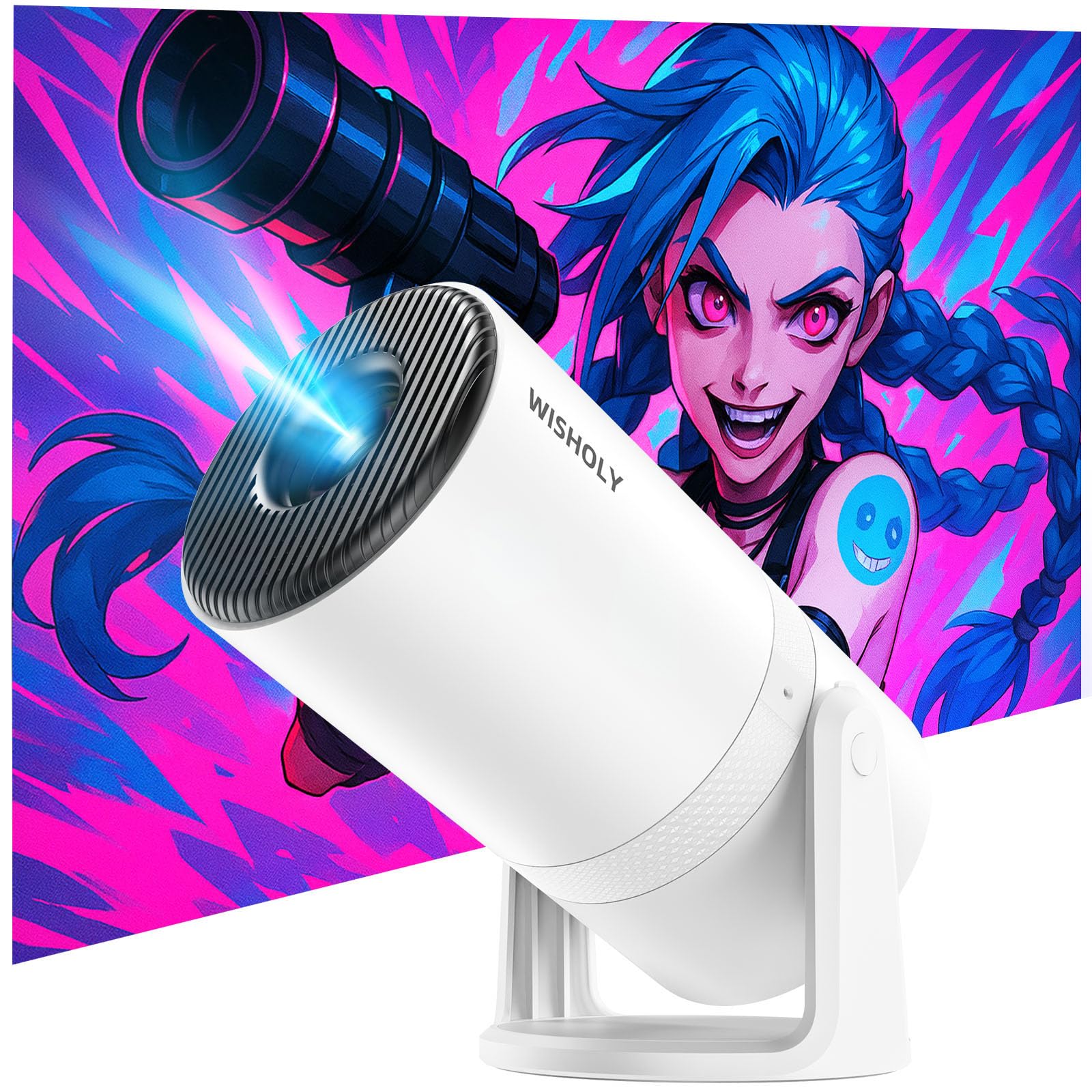 Amazon.co.jp: WISHOLY プロジェクター 家庭用【2025新登場・Android