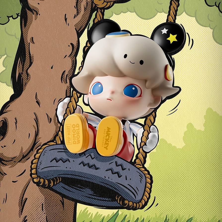 Amazon.com: POP MART MEGA JUST DIMOO 400% Mickey Mouse 11.02in