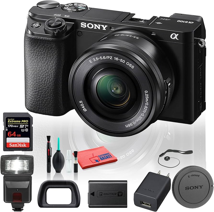 Amazon.com: Sony Alpha a6100 Mirrorless Digital Camera (ILCE6100L