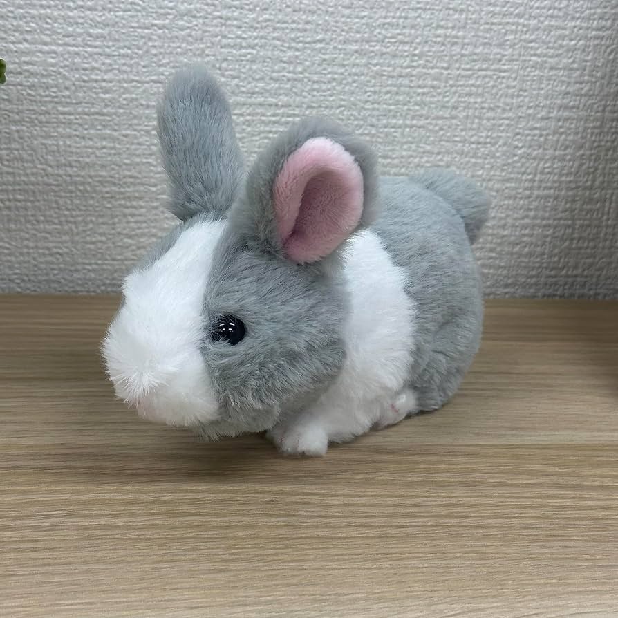 Amazon.co.jp: キュート販売 ぬいぐるみ MOU MOU うさぎ S グレー