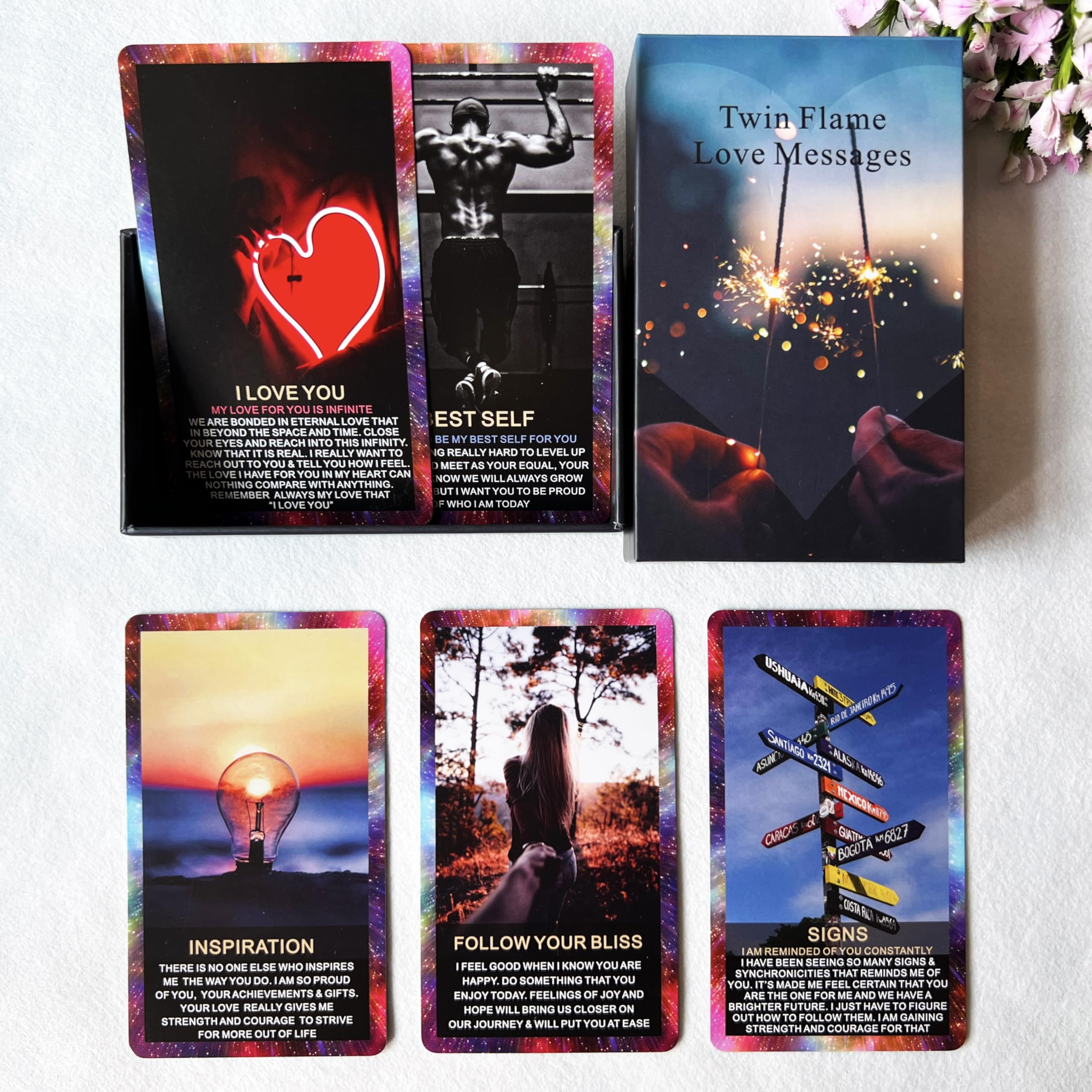 Amazon.co.jp: Tzxamsez ツインフレーム ラブメッセージ オラクル