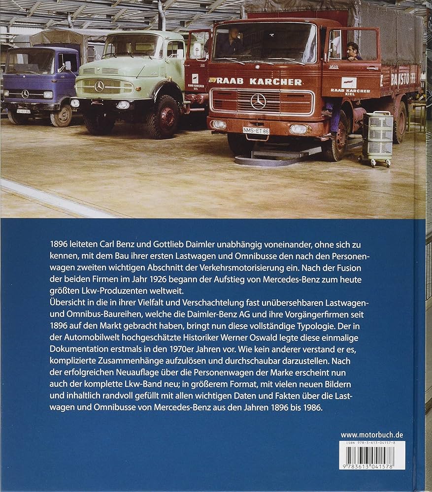 Mercedes-Benz: Lastwagen & Omnibusse 1896-1986 : Oswald, Werner