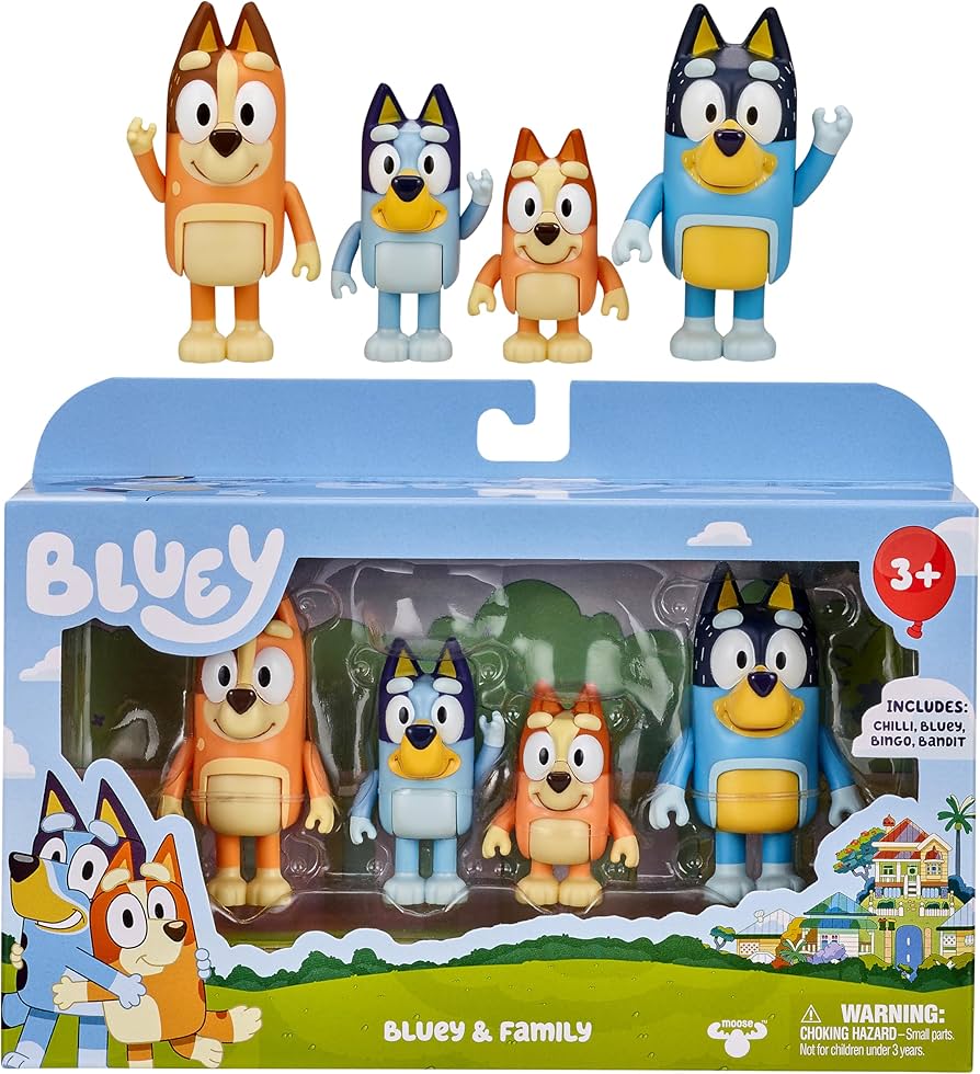 Amazon.co.jp: Bluey (ブルーイ) 2.5～3インチ ポーズつけ可能