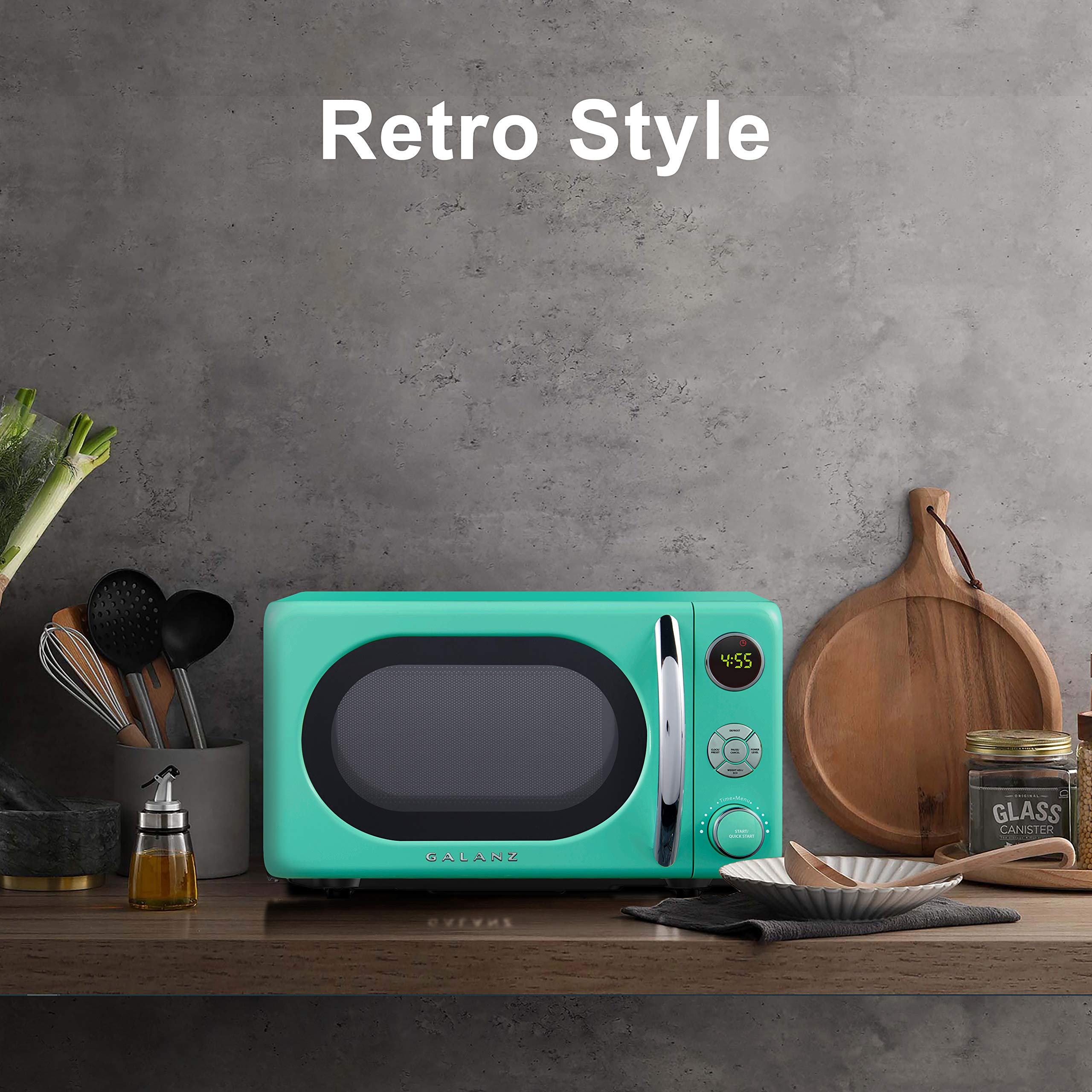 Amazon.co.jp: Galanz レトロ 電子レンジオーブン サーフグリーン