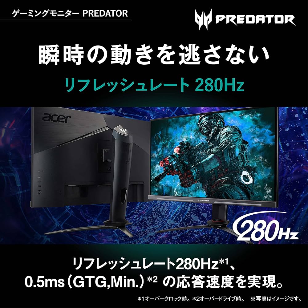 Amazon.co.jp: Acer ゲーミングモニター Predator XB253QGWbmiiprzx