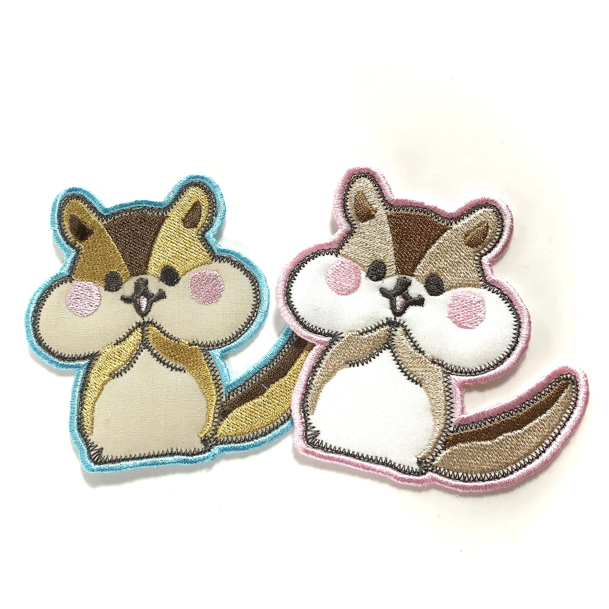 Amazon.co.jp: 【 リス 森 の お友達 】 お名前 ワッペン 刺繍