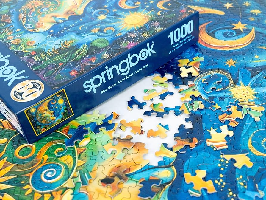 Amazon.com: Springbok's Blue Moon 1000 Piece Puzzle for Adults by
