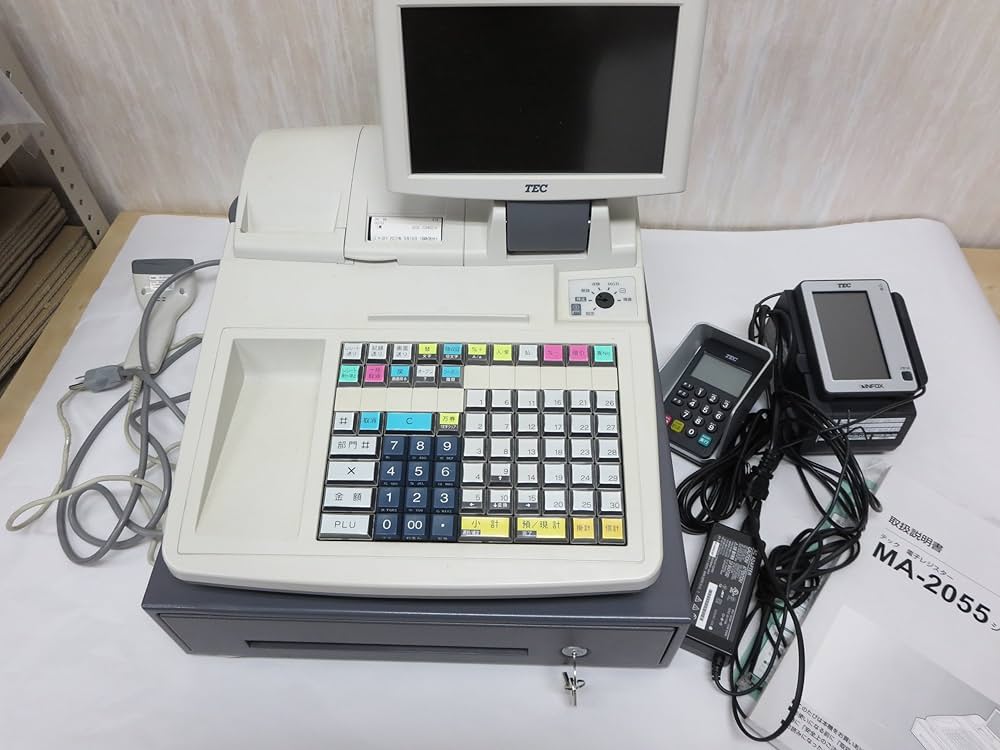 Amazon | 東芝 テック 電子 システム レジ スター MA-2055 ホワイト 99