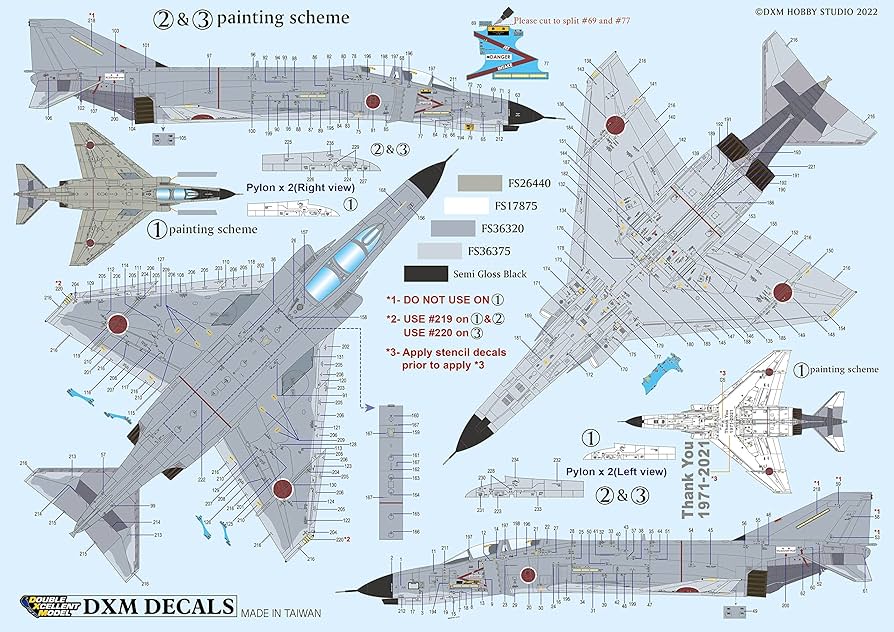 Amazon | DXMデカール 1/48 21-4153 1/48 航空自衛隊 F-4EJ/F-4EJ改