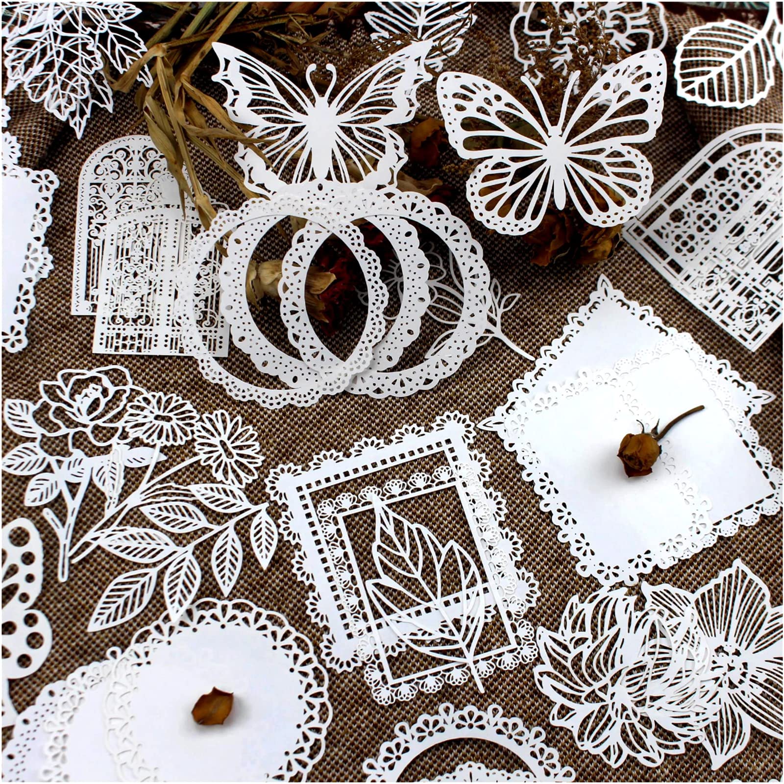 Amazon.com: Diuhofart 60Pcs Large Scrapbook Embellishments Frame