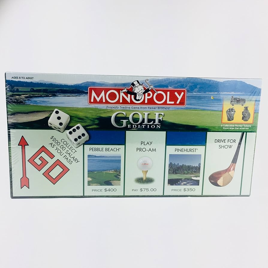 Amazon.com: Golf 2000 Collector's Edition Monopoly Board Game