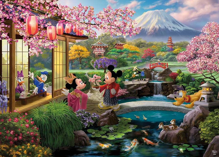 Amazon.com: Ceaco - Disney - Thomas Kinkade - Mickey & Minnie in