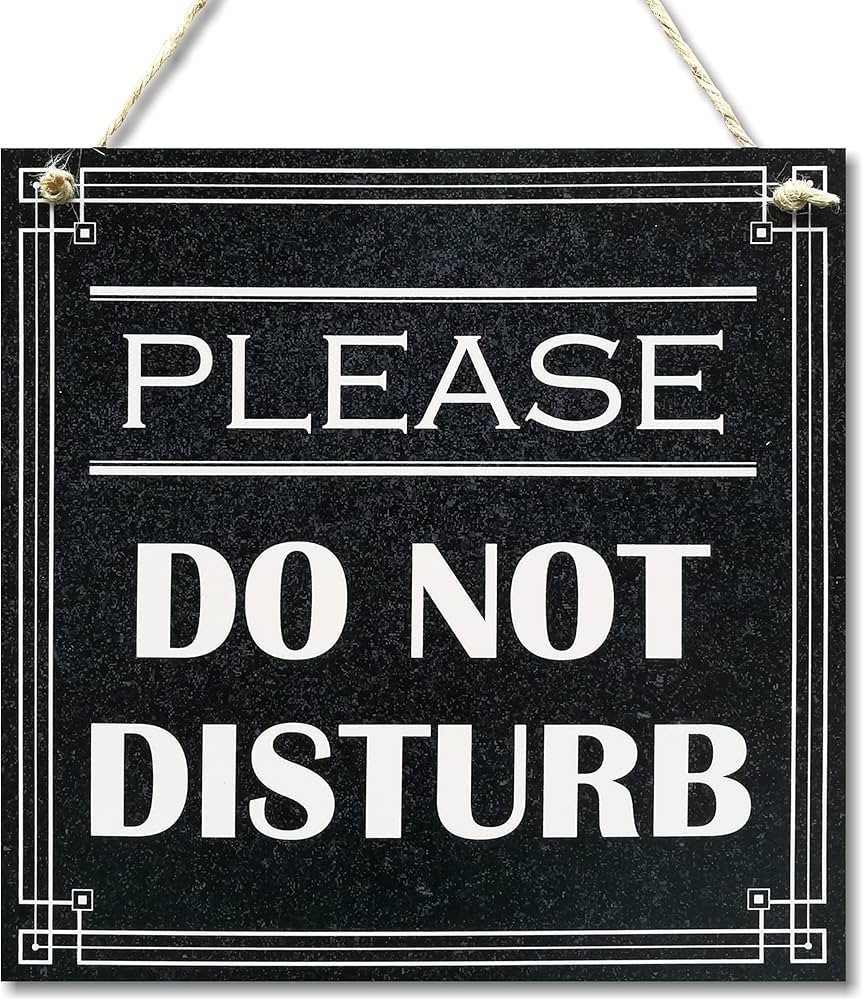 Amazon.co.jp: CARISPIBET Please don't Disturb | 実用的な情報看板