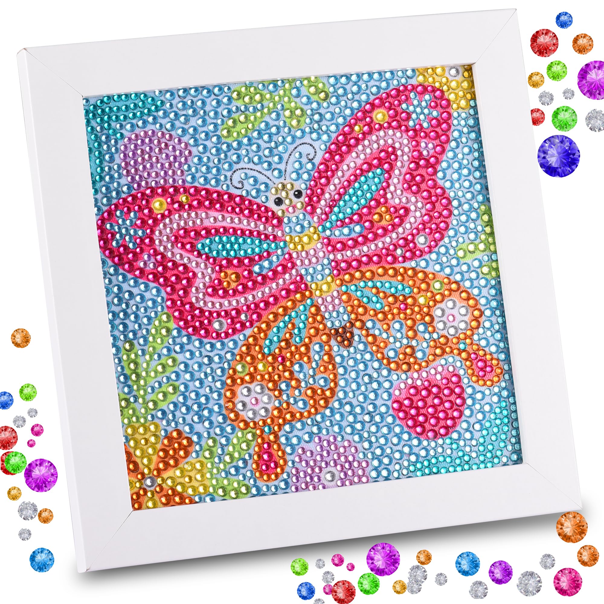 Amazon.com: ZALIAFEI Butterfly Diamond Art Kits for Kids, Gem Art