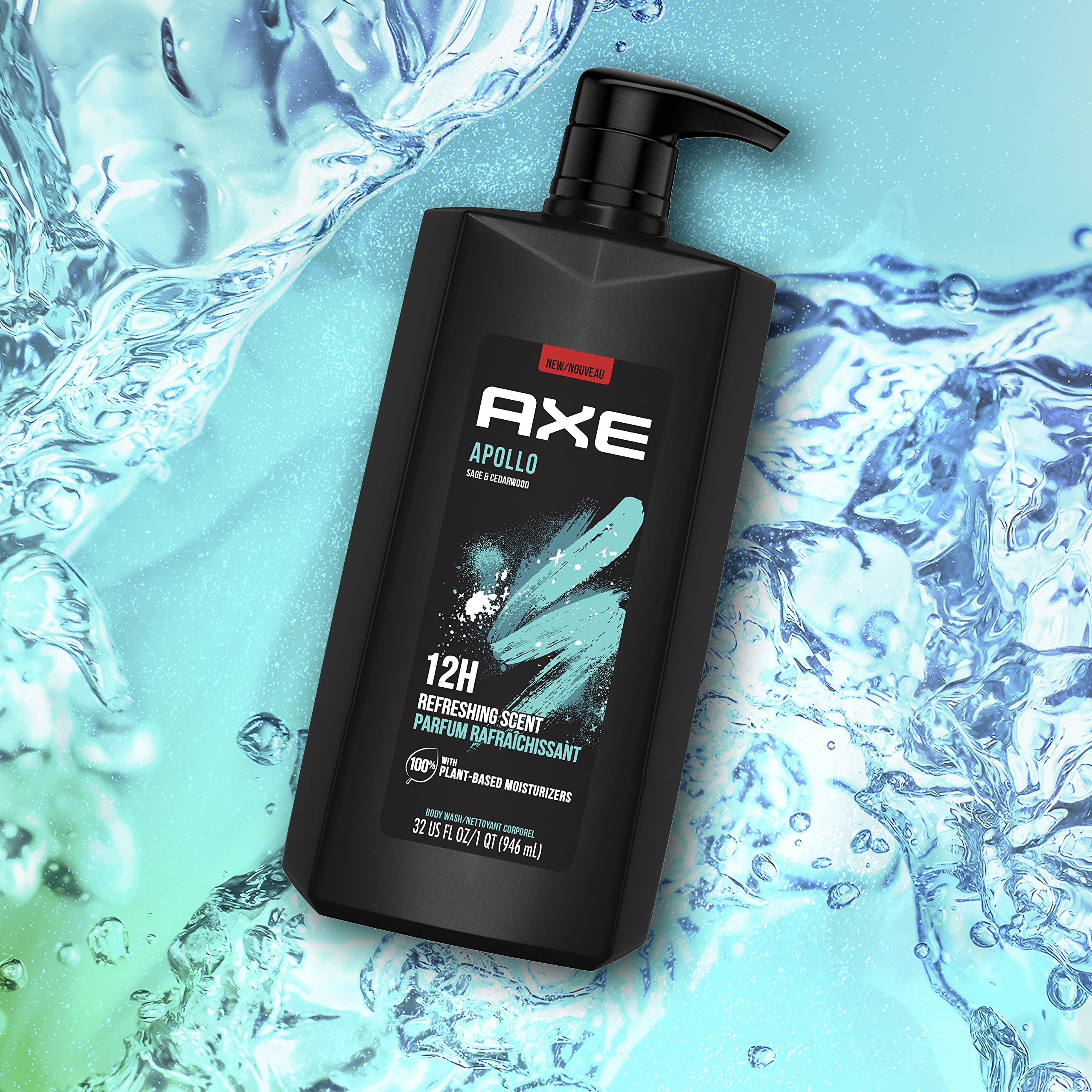 Amazon.com : AXE Body Wash All-Day Fresh Shower Gel Apollo Sage