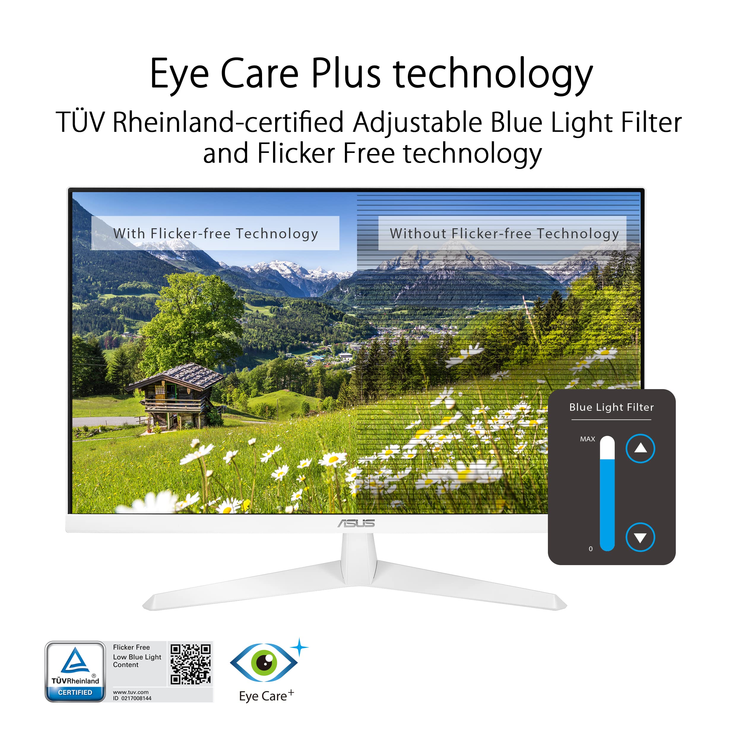 Amazon.co.jp: VY279HE-W 27型 フルHD Eye Careディスプレイ