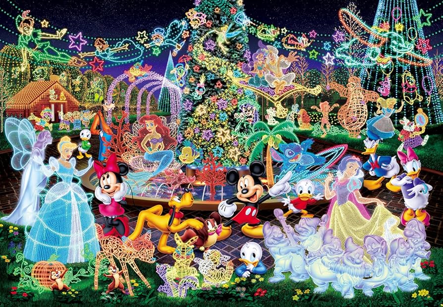 Amazon.com: Disney Magical Illumination 500 Piece Jigsaw Puzzle