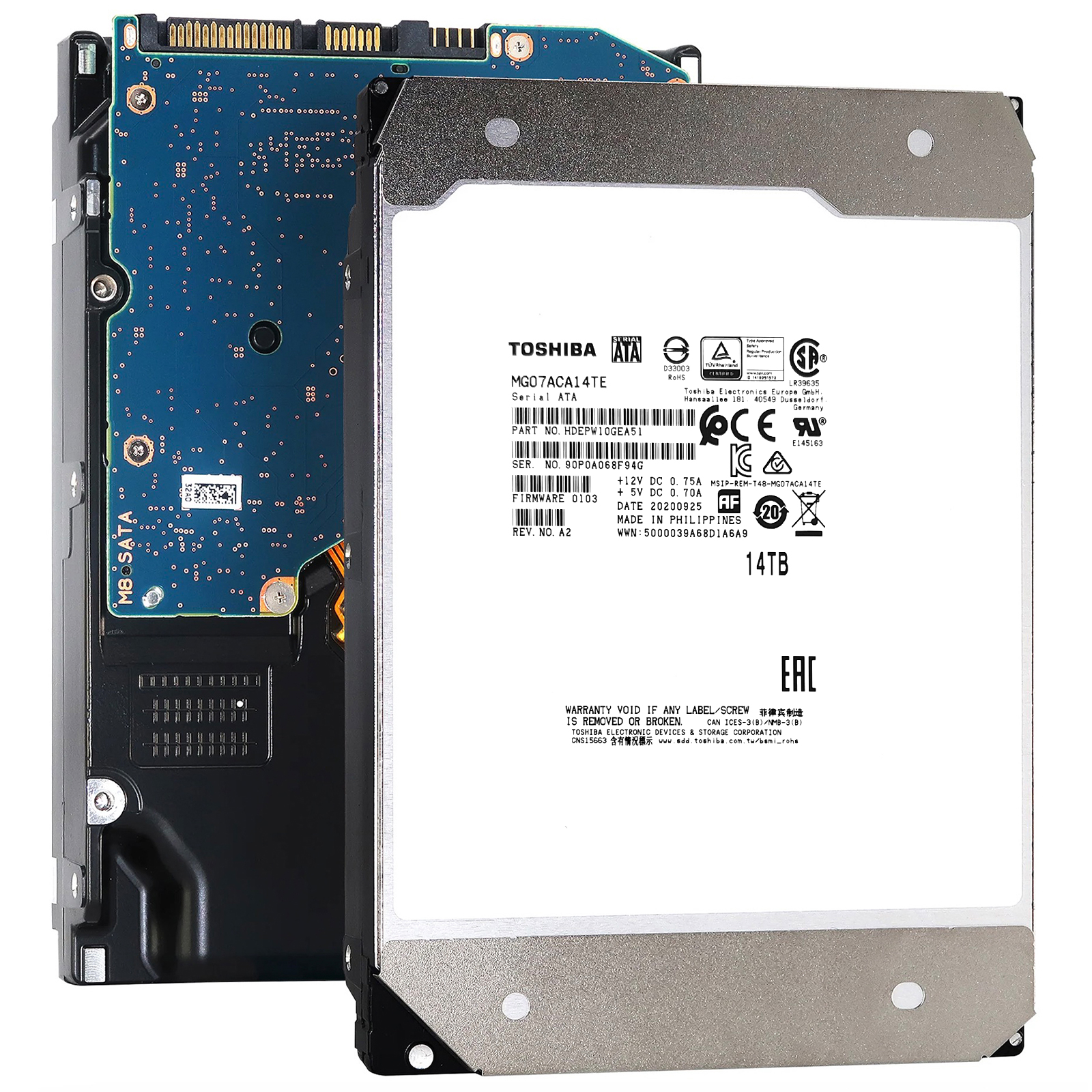 Amazon | 【整備済み品】 東芝 HDD 14TB MGシリーズ 企業版, 3.5インチ