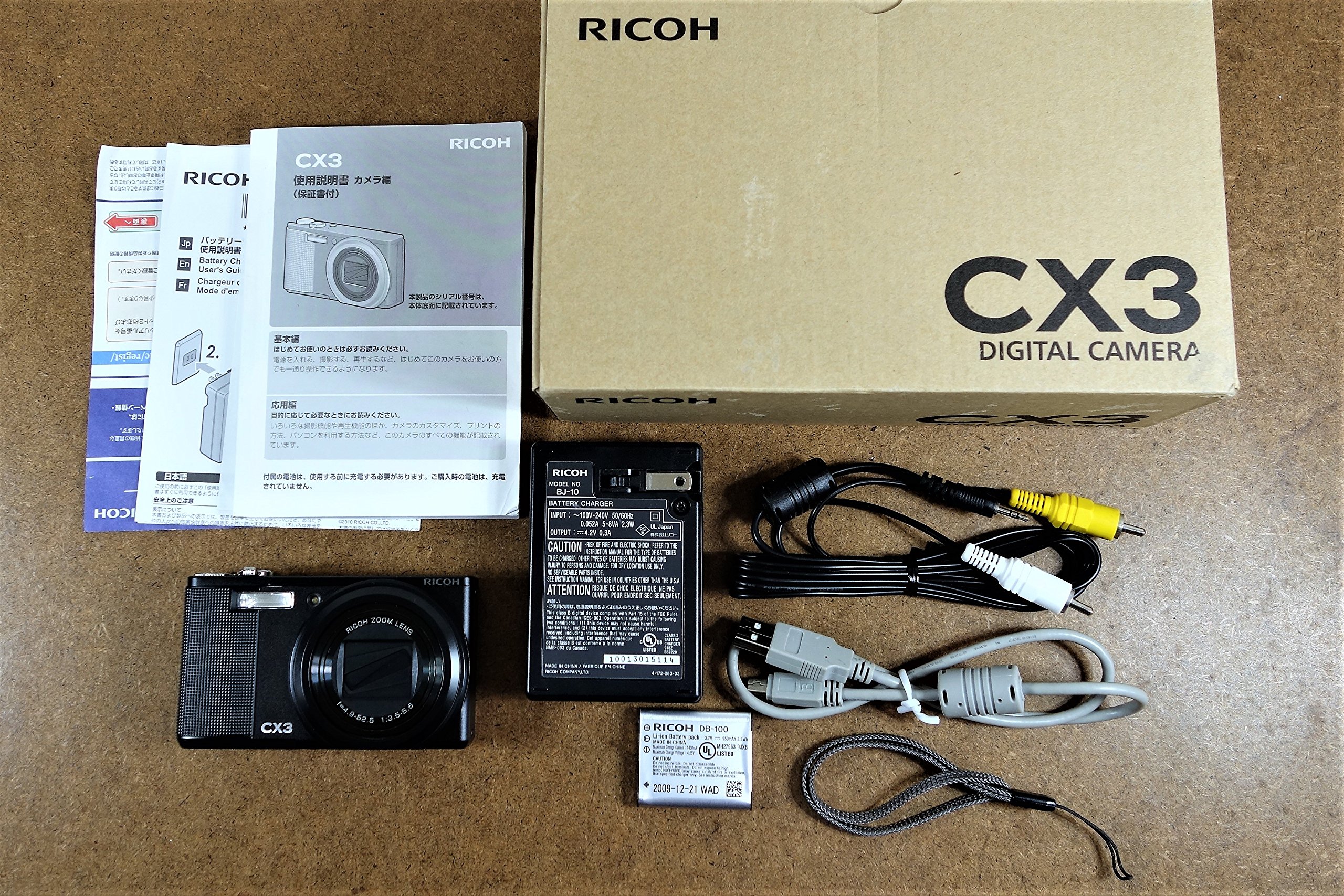 Amazon.co.jp: RICOH CX3 Digital Camera Black CX3BK : Electronics