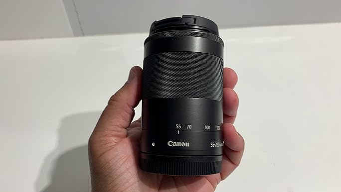 Amazon.com : Canon 55-200mm EFM f4.5-6.3 is STM Lens - Black