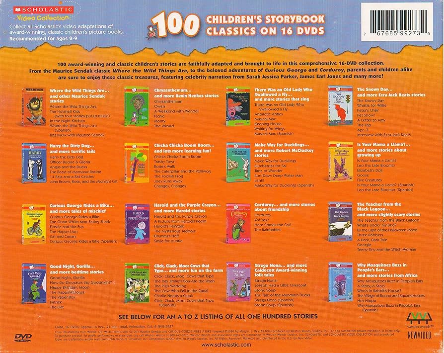 Amazon.com: Treasury of 100 Storybook Classics (Scholastic Video